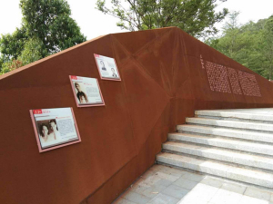 西沙耐候钢挡土墙